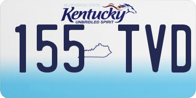 KY license plate 155TVD