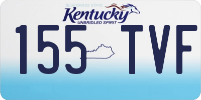 KY license plate 155TVF