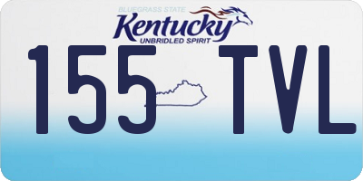 KY license plate 155TVL