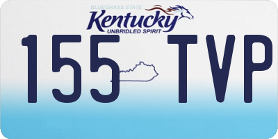 KY license plate 155TVP