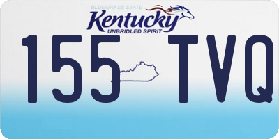 KY license plate 155TVQ