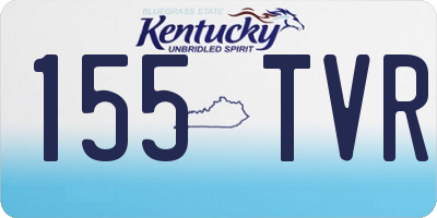 KY license plate 155TVR