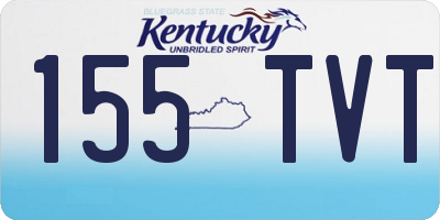 KY license plate 155TVT