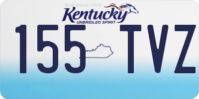 KY license plate 155TVZ