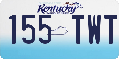 KY license plate 155TWT