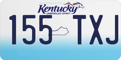 KY license plate 155TXJ