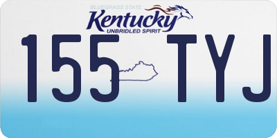 KY license plate 155TYJ