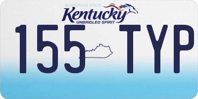 KY license plate 155TYP