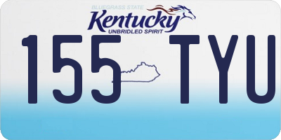 KY license plate 155TYU