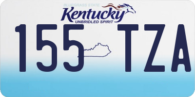 KY license plate 155TZA