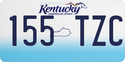 KY license plate 155TZC