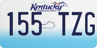 KY license plate 155TZG