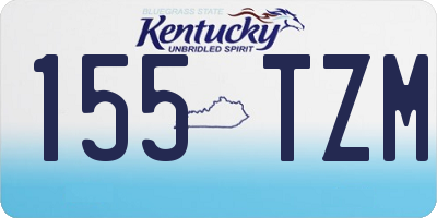 KY license plate 155TZM