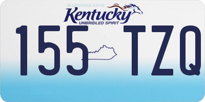 KY license plate 155TZQ