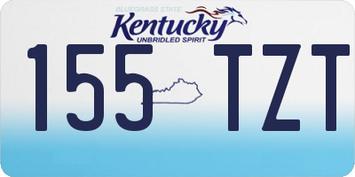 KY license plate 155TZT
