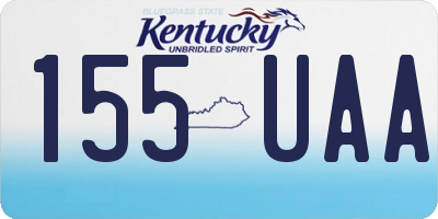 KY license plate 155UAA