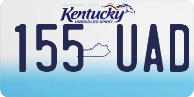 KY license plate 155UAD