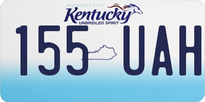 KY license plate 155UAH