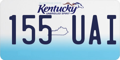 KY license plate 155UAI