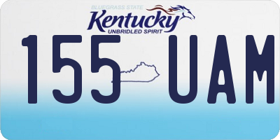 KY license plate 155UAM