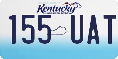KY license plate 155UAT
