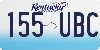 KY license plate 155UBC