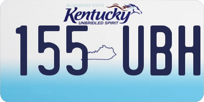 KY license plate 155UBH
