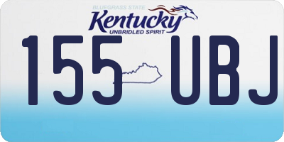 KY license plate 155UBJ