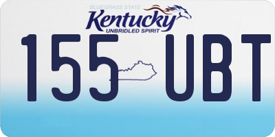 KY license plate 155UBT