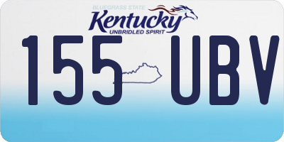 KY license plate 155UBV