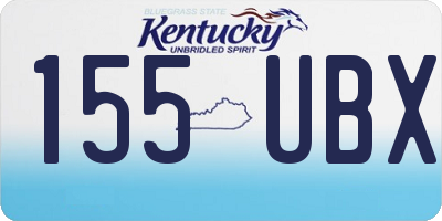 KY license plate 155UBX