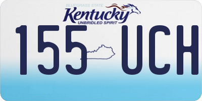 KY license plate 155UCH