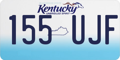 KY license plate 155UJF