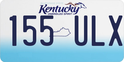 KY license plate 155ULX