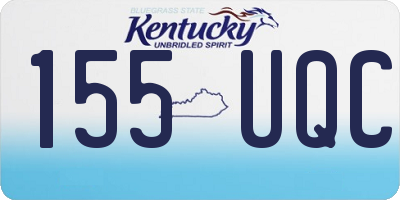 KY license plate 155UQC