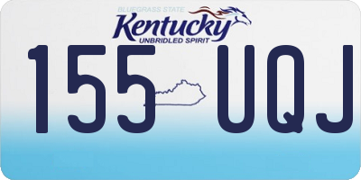 KY license plate 155UQJ