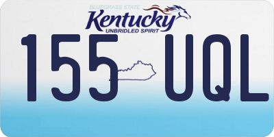 KY license plate 155UQL