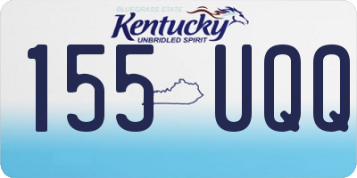 KY license plate 155UQQ