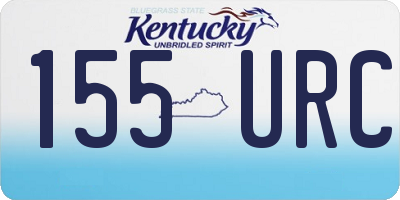 KY license plate 155URC