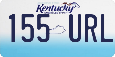 KY license plate 155URL
