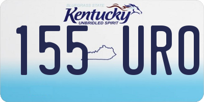 KY license plate 155URO