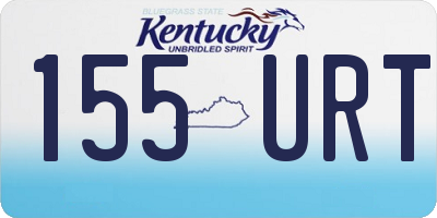 KY license plate 155URT