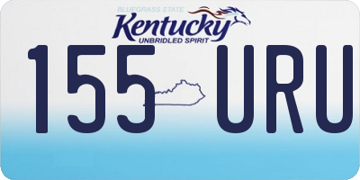 KY license plate 155URU