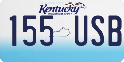 KY license plate 155USB