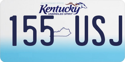 KY license plate 155USJ