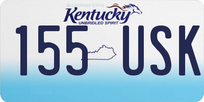 KY license plate 155USK