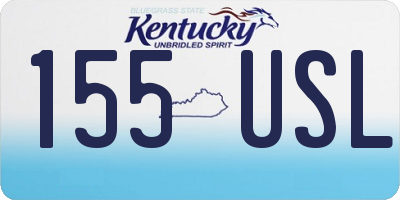 KY license plate 155USL