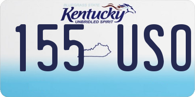 KY license plate 155USO