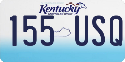 KY license plate 155USQ