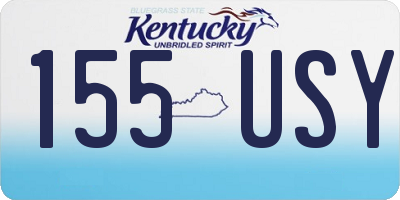 KY license plate 155USY